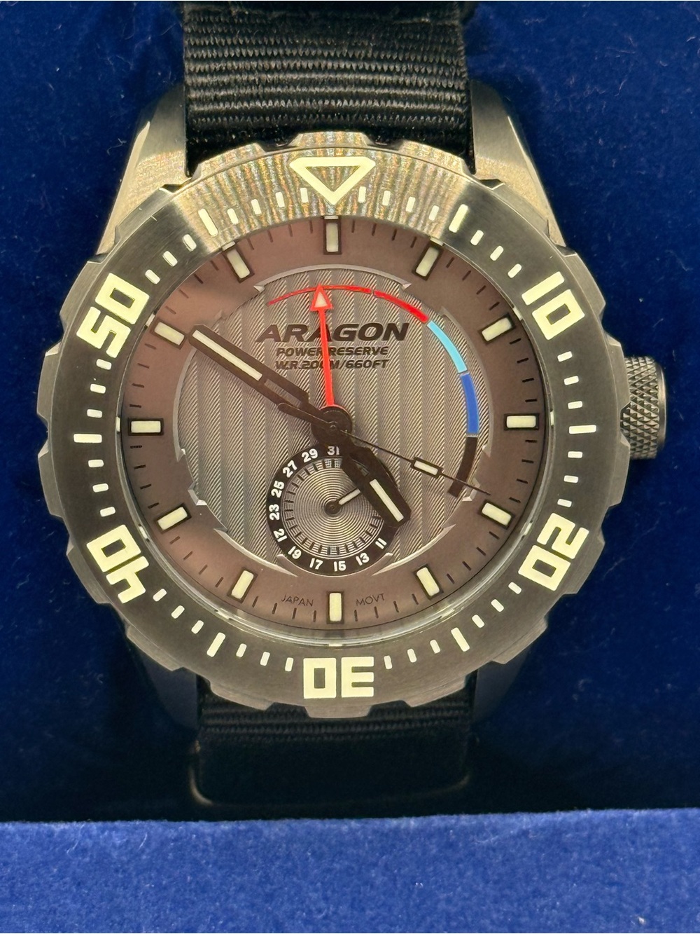 Aragon Regeneron Power Reserve 50mm - SII NE57 Automatic - Extra Band & Box - Picture 3 of 6